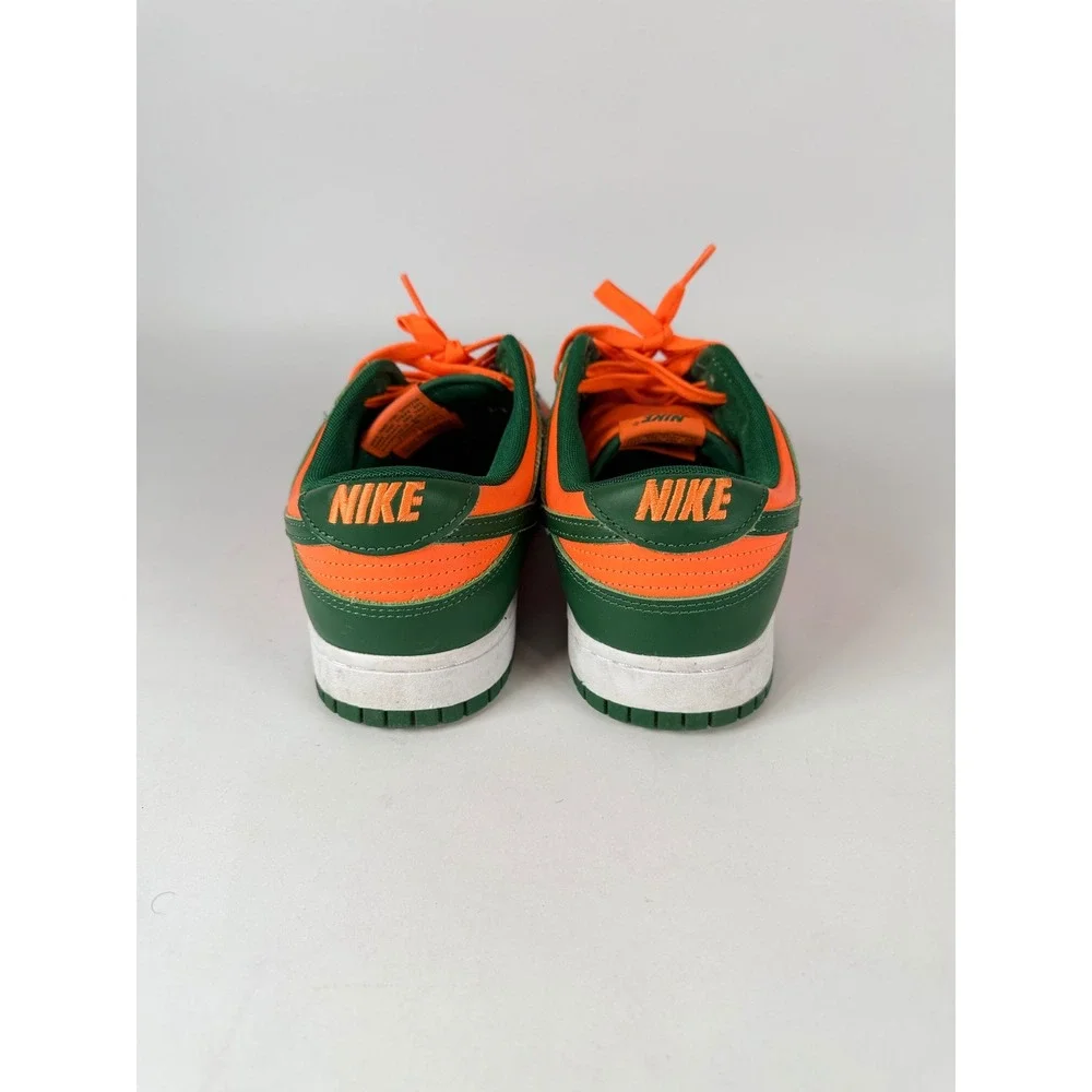 Nike Dunk Low Miami‎ Hurricanes Orange Green Sneakers DD1391-300 Mens